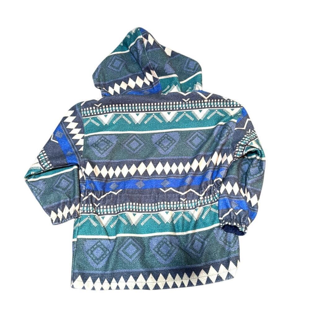 Reversible Aztec Fleece + Shell Jacket (Current Seen, One Size) Y2K - Picture 4 of 6